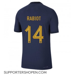 Frankrike Adrien Rabiot #14 Hemma Matchtröja VM 2022 Kortärmad